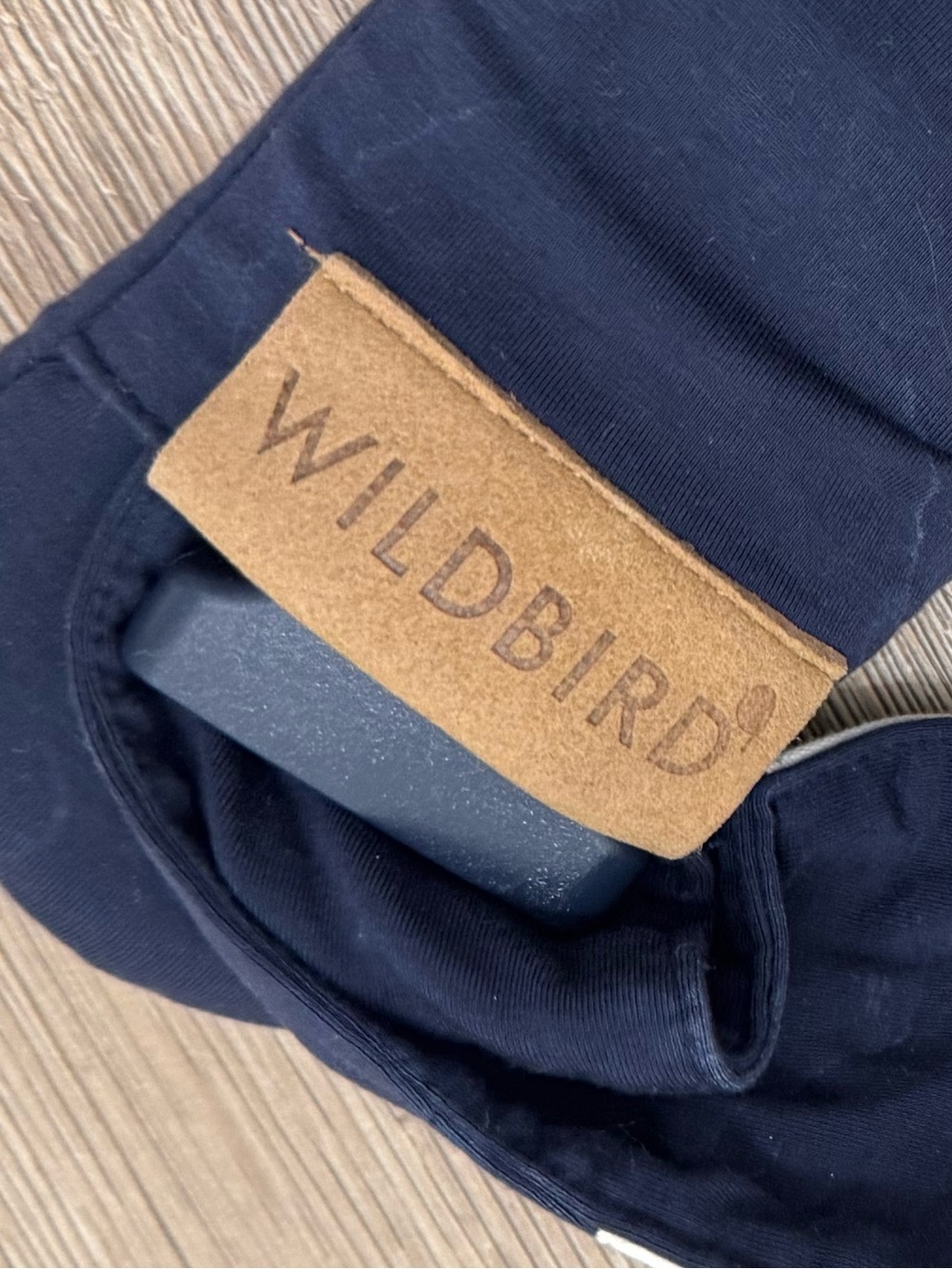 WildBird Navy Infant Wrap Carrier Used - Picture 4 of 5
